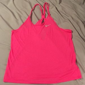 Nike Dri-Fit hot pink workout tank top!